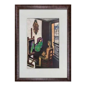 Henri Matisse Lithograph Limited Ed. “The Painter..." +Gallery Frame (25x21in)