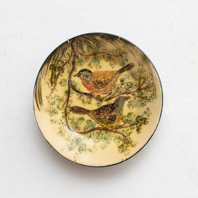 Ceramic Traditional Hand Painted Plate by Diaz Costa, Catalan, 1960s For Sale - Image 3 of 14