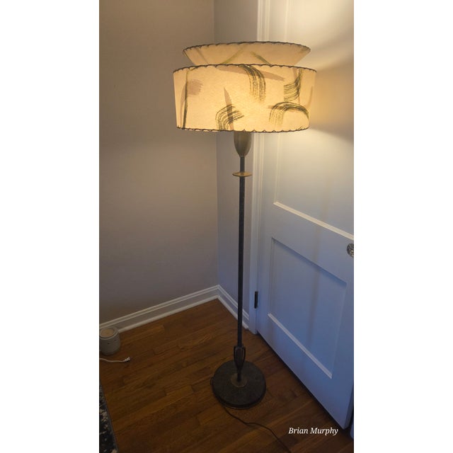 1950s Rembrandt Lamp Masterpiece With Glass Diffuser and Shade For Sale - Image 10 of 10