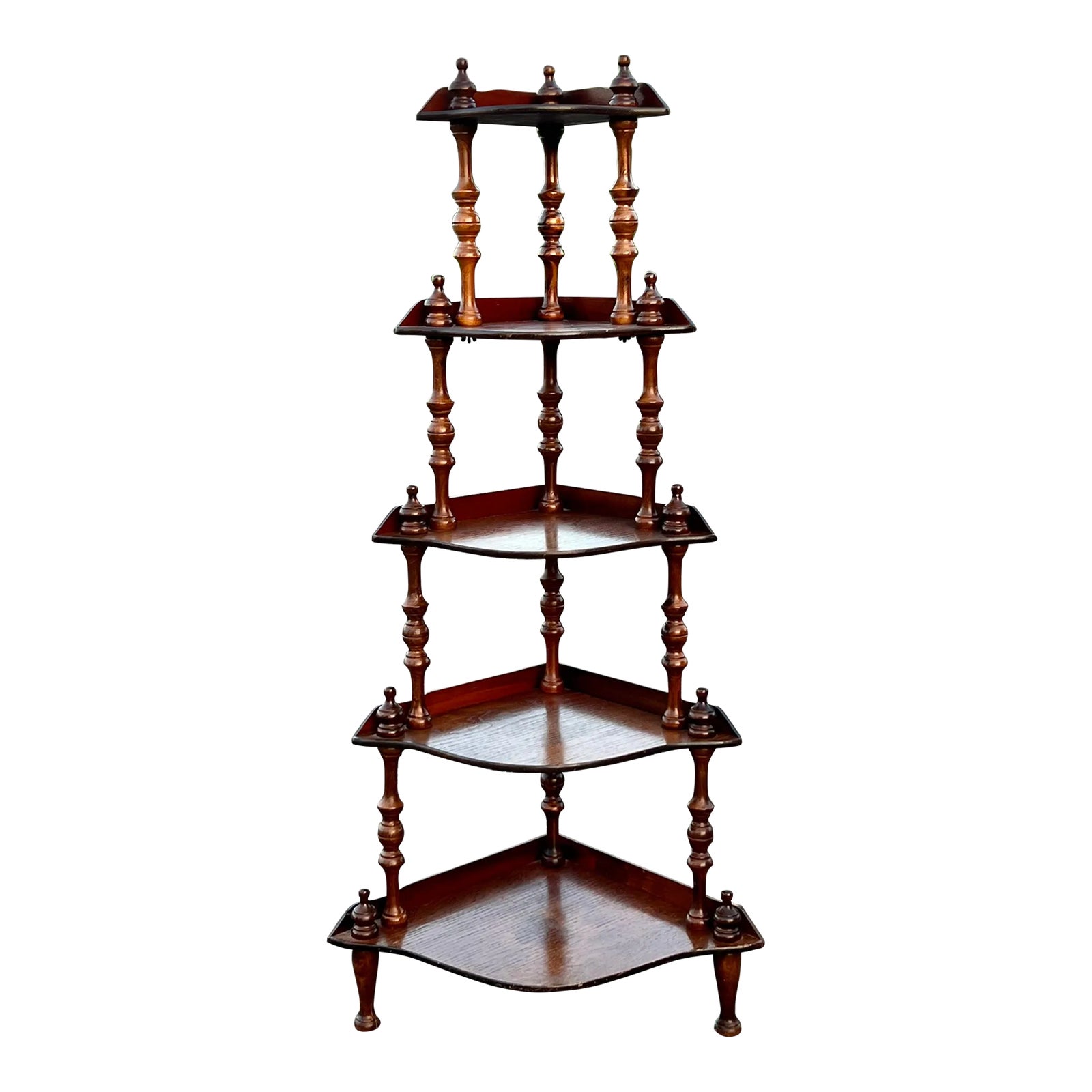 Vintage Victorian Style Corner Shelf Chairish