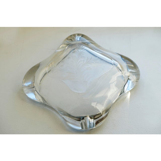 Kosta Boda Vintage Mid-Century Modern Orrefors “Stella Polaris” Crystal Bowl – Attributed Vicke Lindstrand, Sweden For Sale - Image 4 of 11