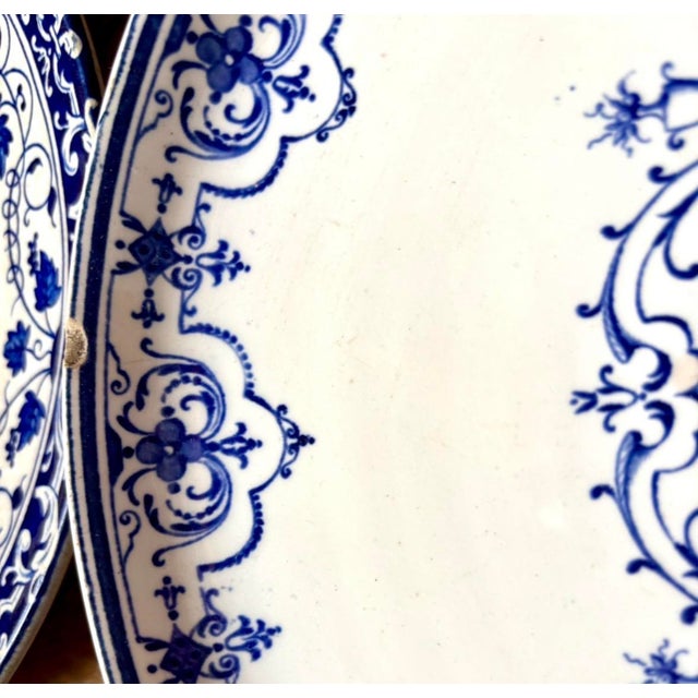 Large Antique Plates, Late 19th-Early 20th Century, Set of 5 For Sale - Image 17 of 18