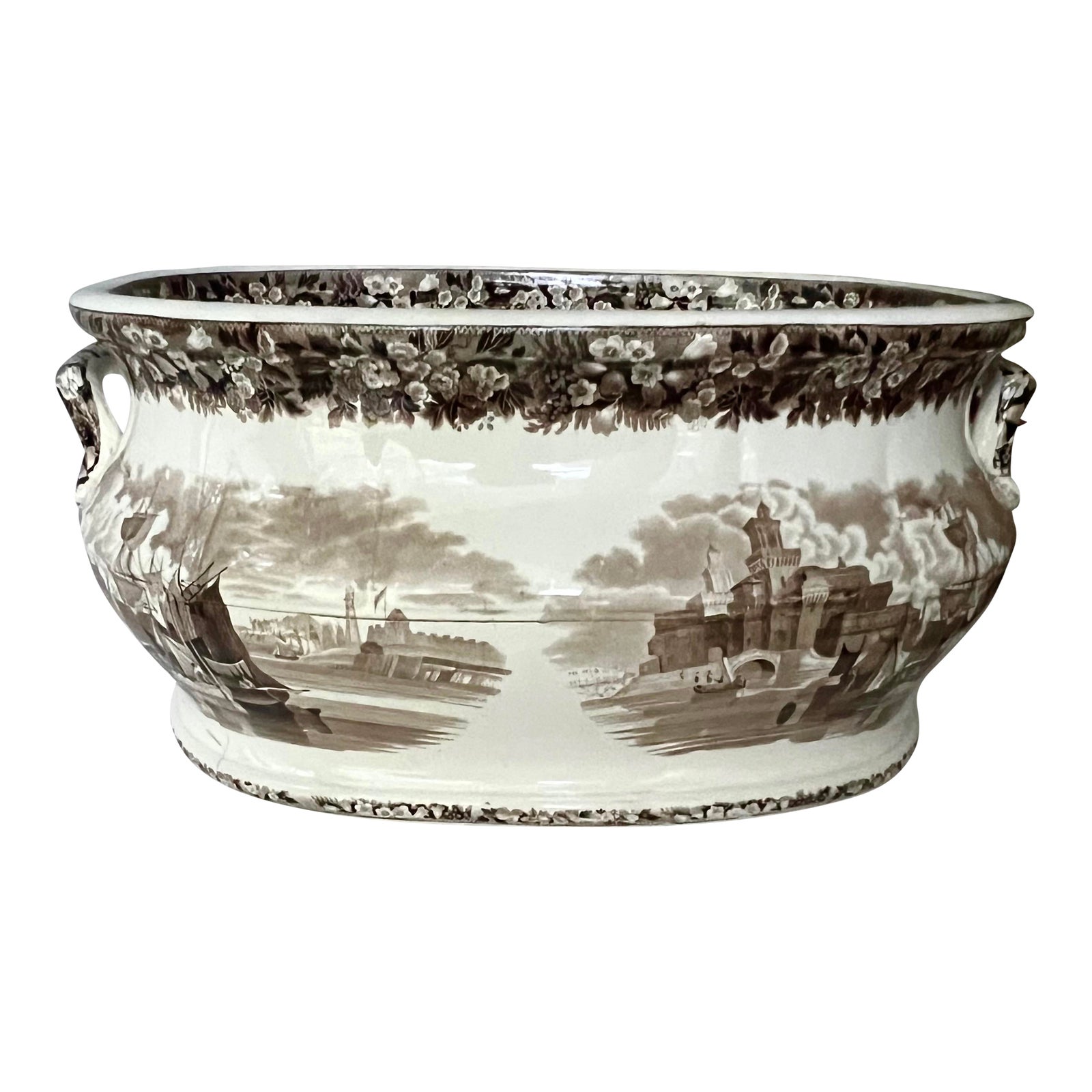 Antique 19th Century Wedgwood Large Foot Bath or Jardiniere Planter