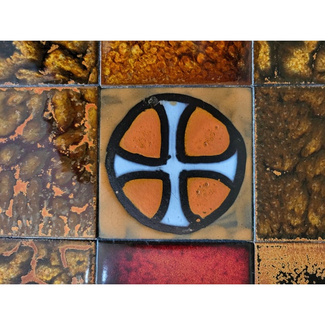 Metal Coffee Table in French Enameled Ceramic from Roche Bobois, 1970s For Sale - Image 7 of 18