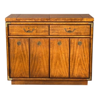 Drexel Accolade Flip Top Expandable Server Rolling Bar Cart For Sale