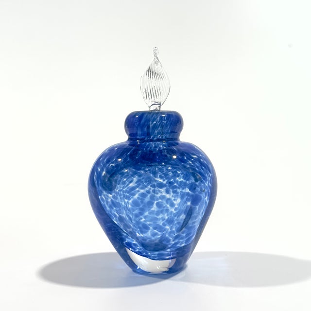 Lavender Lilac & Lapis Eclectic Glass Bottle Curation - Group of 10 For Sale - Image 17 of 17