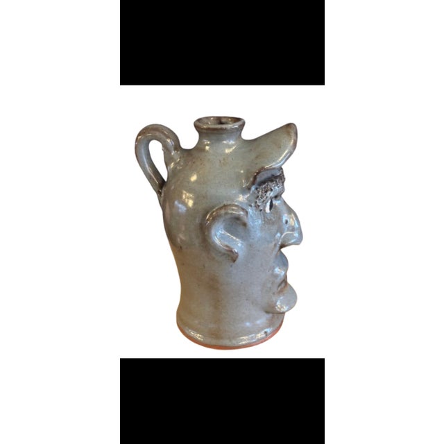 Southern Face Jug Folk Art For Sale - Image 4 of 10