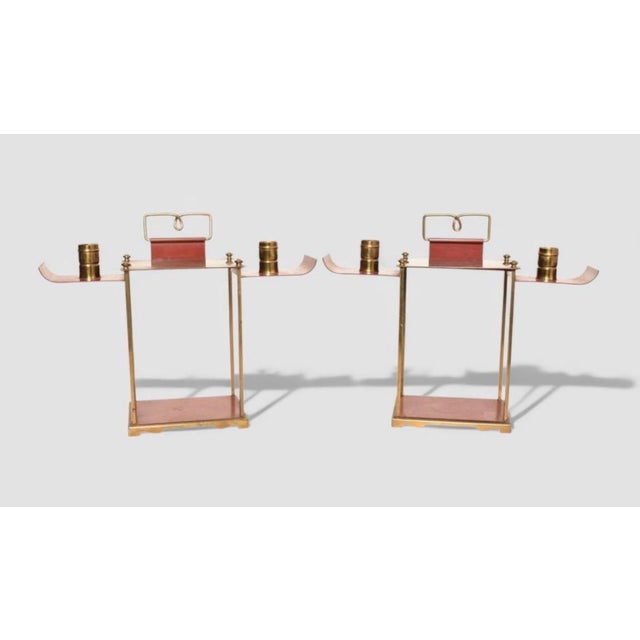 1950s Jacques Adnet (Attribution) Wall Sconces - a Pair For Sale In New York - Image 6 of 6