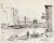 1960s Industrial Harbor Drawing For Sale