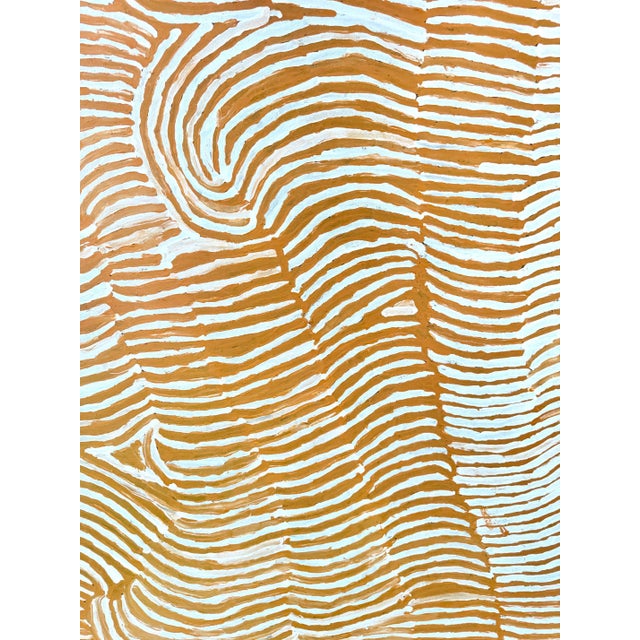 Textile Australian Aboriginal Painting by Makinti Napanangka for Papunya Tula For Sale - Image 7 of 13