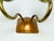 Metal Vintage 2-Armed Wall Lamp in Brass, 1970s For Sale - Image 7 of 9