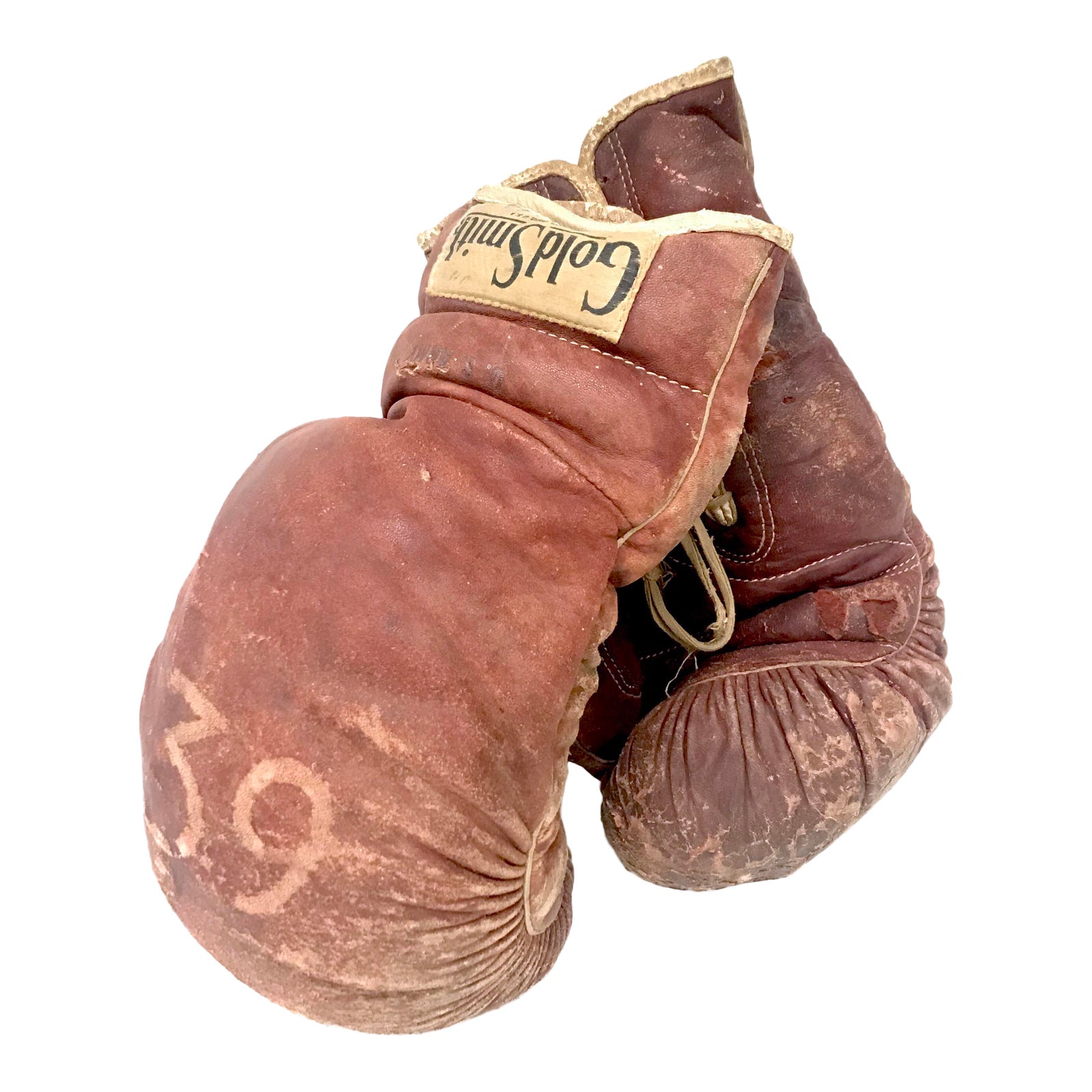 Vintage GoldSmith Leather Boxing Gloves Chairish