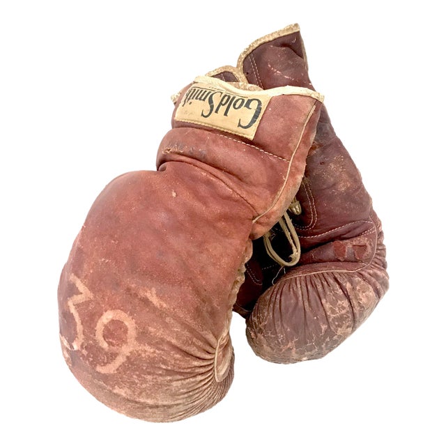 Vintage GoldSmith Leather Boxing Gloves Chairish