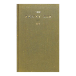 The Regency Club 1937
