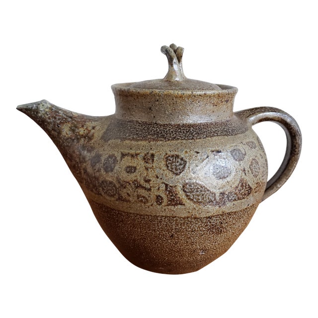 1960s Attributed Viola Frey Studio Production Pottery Teapot For Sale