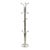 Vintage freestanding coat rack made of chrome, the balls are made of hard plastic, standing on a round Carrara marble...