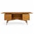 Standard Furniture Company Mid Century Walnut, Brass and Cane Bowtie Desk This desk measures: 78 wide x 38 deep x 29 high,...