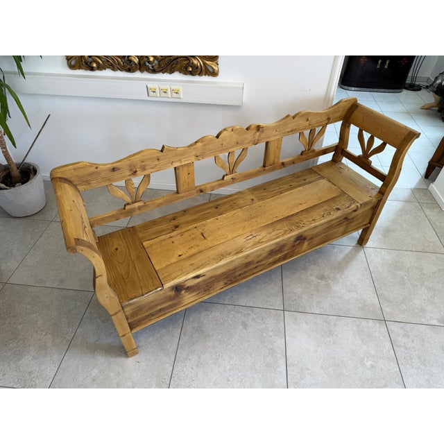 Provincial Biedermeier Chest Bench For Sale - Image 5 of 13
