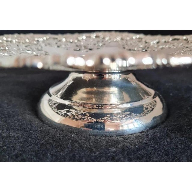 Mid-Century Sterling Silver Cake Stand from Frank Cobb & Co, Sheffield, 1974 For Sale - Image 11 of 13