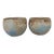 Pair of Monumental Low Bowl Terra Cotta Planters For Sale