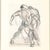 Mid-Century Modern Mid-Century "Boxers" Charcoal & Conte W/ Watercolor Signed Boris Lovet-Lorski For Sale - Image 3 of 10