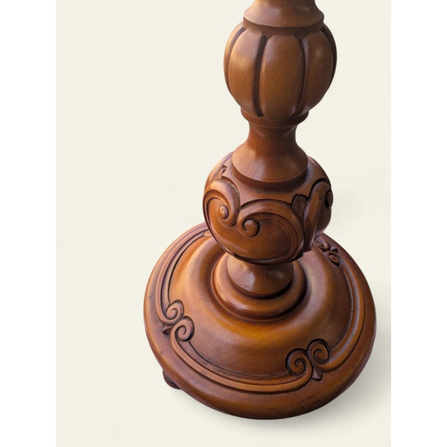 Vintage Hardwood Flower Stand, 1960s For Sale - Image 4 of 9