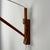 Brown Scandinavian Teak Wall Lamp with Pink Pleated-Shade, 1960s For Sale - Image 8 of 10