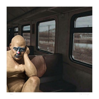 Mr Strange, The Sad Clown, 2020, Giclée Print on Fabiano Paper For Sale