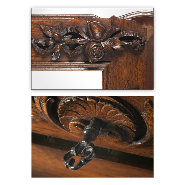 Carved Wooden Liquor Buffet, 1920s For Sale - Image 3 of 8