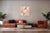 Textile 2026, Bauhaus Mosaic Painting on Canvas, Amber Alabaster Tiles, Arches and Curves, Natalia Roman For Sale - Image 7 of 8