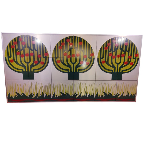 A striking Italian decorative artwork by Tiziano Campi, marked with the number 215. A visually striking composition,...