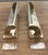 Metal Large Edwardian Brass Pull Handles, Set of 2 For Sale - Image 7 of 7