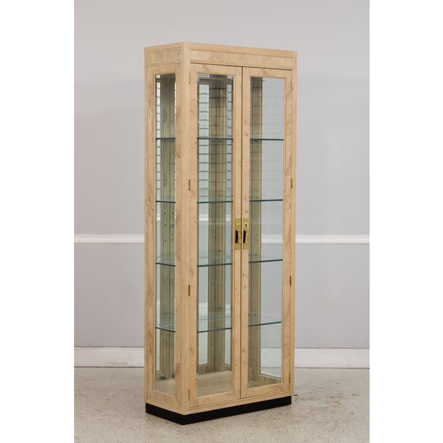 Age: Approx: 30 Years Old Details: Campaign Style Adjustable Shelves Beveled Glass High Quality Construction Modern Design...