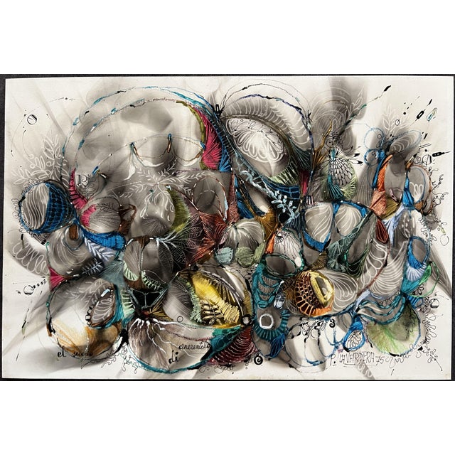 Pino La Vardera, Torremolinos, 1975, Mixed Media on Paper For Sale - Image 10 of 10