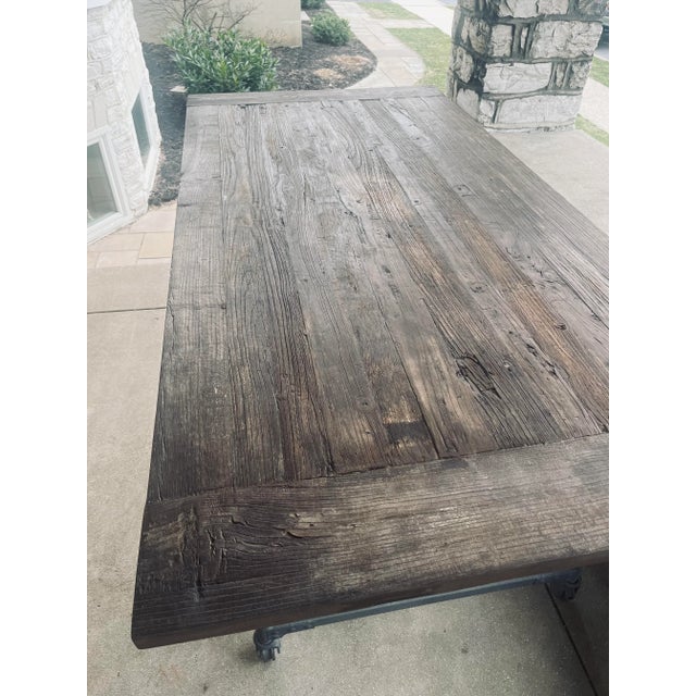 Restoration Hardware Reclaimed Wood & Zinc Table 72” Chairish