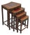 Vintage Chinese Carved Hardwood Curved Frame Nesting Side Tables - Set of 4 For Sale