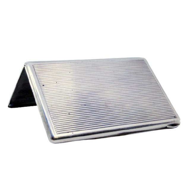 Fluted Silver Cardboard Box For Sale - Image 10 of 10