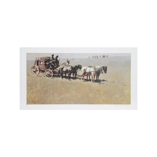 James Reynolds "The Warning" Lithograph For Sale