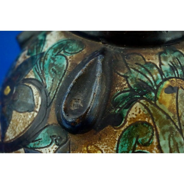vintage Renaissance Scratched Ceramic Vase by Renzo Cellini for Monteluce, 1920s For Sale - Image 12 of 18