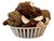 Vintage Italian Ceramic Mushroom & Acorn Basket Centerpiece For Sale - Image 4 of 9