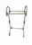 English Polished Nickel Silver Scroll Bathroom Wash Cloth Towel Vanity Stand For Sale - Image 3 of 6