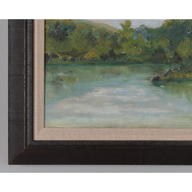 French Plein Air Landscape Oil Painting Framed For Sale In Orlando - Image 6 of 7