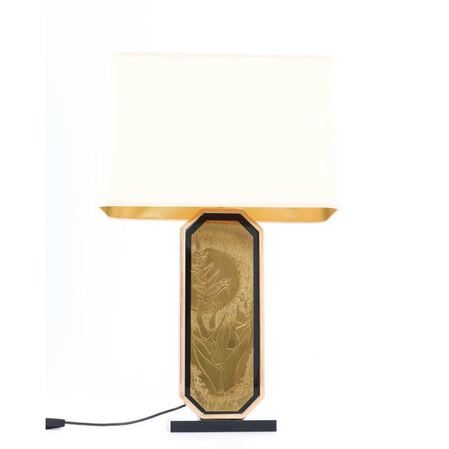 Metal Hollywood Regency Table Lamp by George Mathias for Designo Mahó, 1970s For Sale - Image 7 of 16