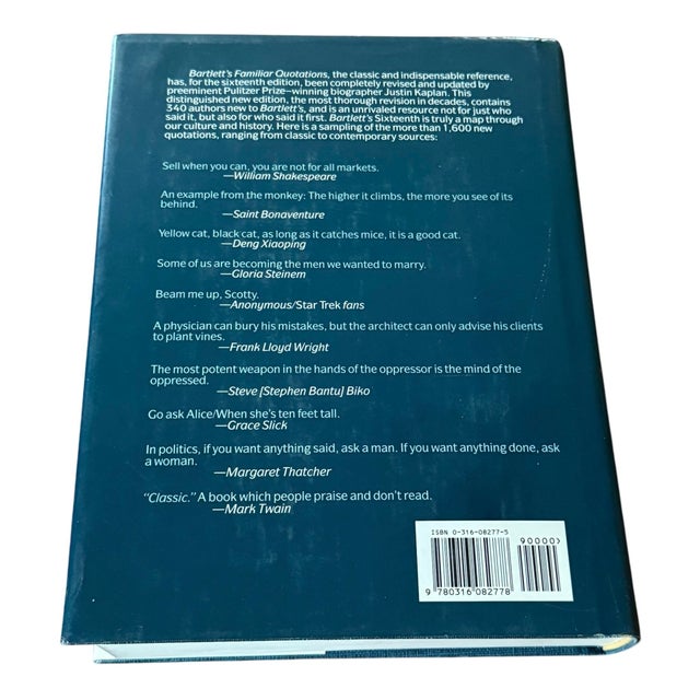 Traditional Bartlett’s Familiar Quotations 16th Edition 1992 John Bartlett Little Brown Usa For Sale - Image 3 of 12