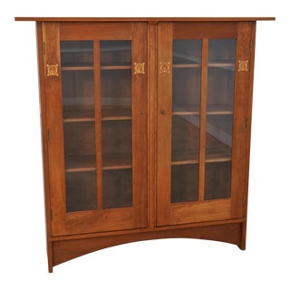 Stickley Harvey Ellis Style Mission Cherry Bookcase For Sale