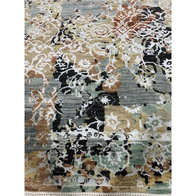 1990s Handwoven Modern Abstract Area Rug 9x12 For Sale - Image 11 of 12