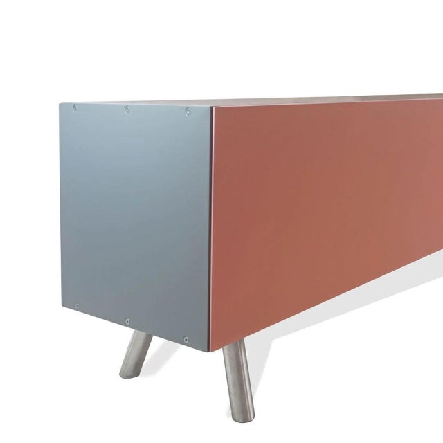 Vitra Vitra Kast Cabinet Sideboard in Pink and Dark Green by Maarten Van Severen For Sale - Image 4 of 12