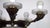 Antique French Brass and Glass 6-Light Chandelier, 1890s For Sale - Image 3 of 14