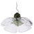 1960s Tulip Pendant Lamp in Green and Clear Murano Glass by Carlo Nason for AV Mazzega, Italy, 1960s For Sale - Image 5 of 12