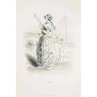 J. J. Grandville, Animated Flowers Vol. I, 1847, Lithograph For Sale